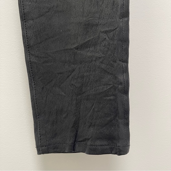 rag & bone The Leather Skinny Pants, Washed Black, 27 - Picture 4 of 13